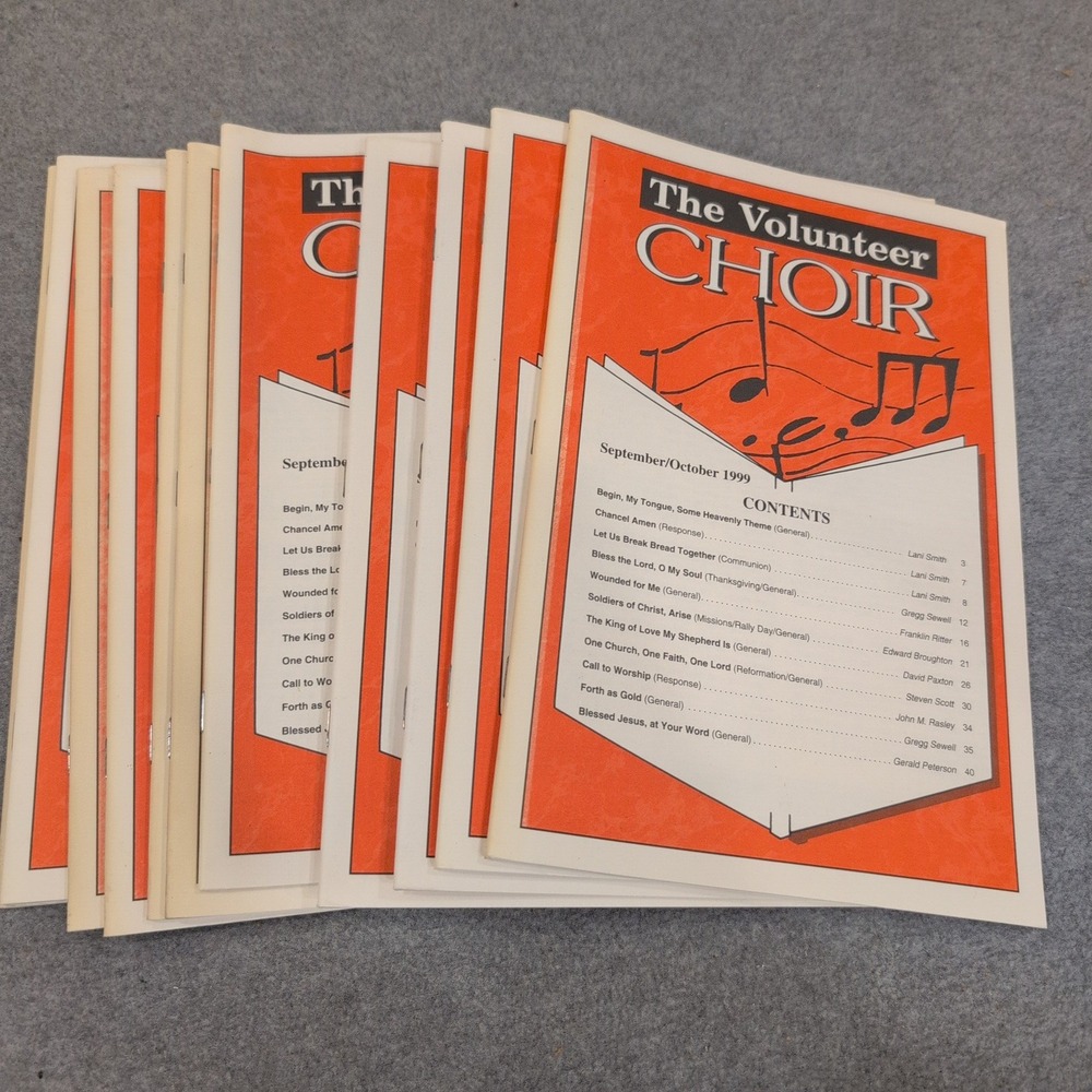 11ct The Volunteer Choir Magazine September October 1999 Choral Sheet Music Lot